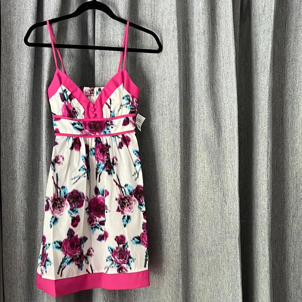 Teeze Me Pink Sundress with Spaghetti Straps for Wedding Guest